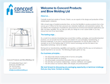 Tablet Screenshot of concordblowmolding.ca